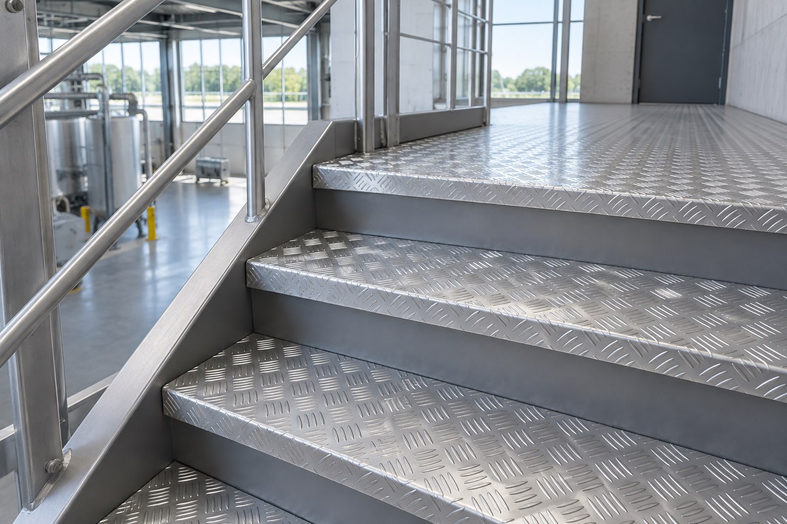 Checker plate · Steps and working surfaces