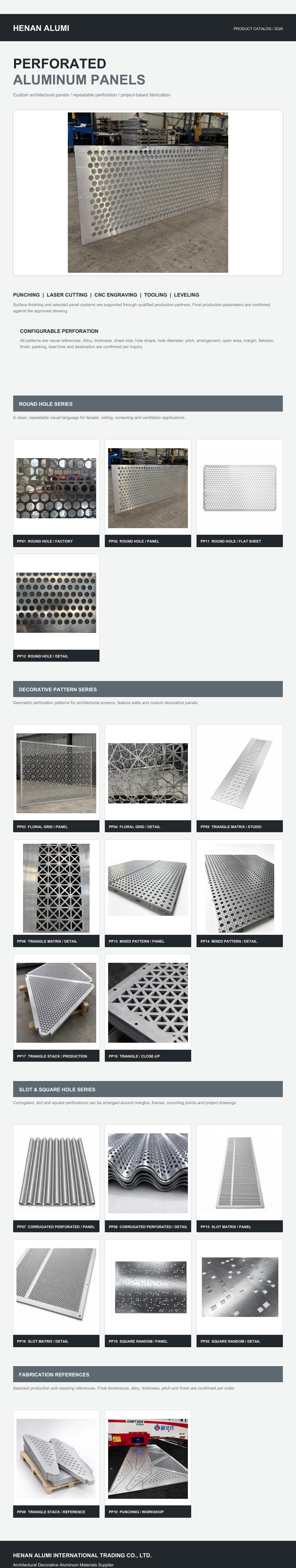 Perforated Aluminum Panel Catalog